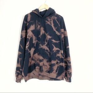 NEW Navy Blue Bleached Hoodie S-3X Sweatshirt
